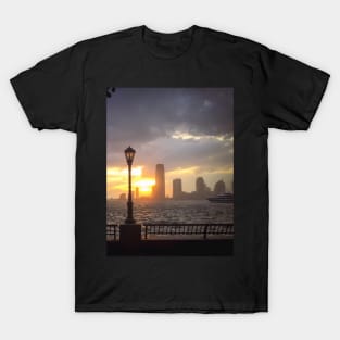 Battery Park Sunset Skyline Manhattan NYC T-Shirt